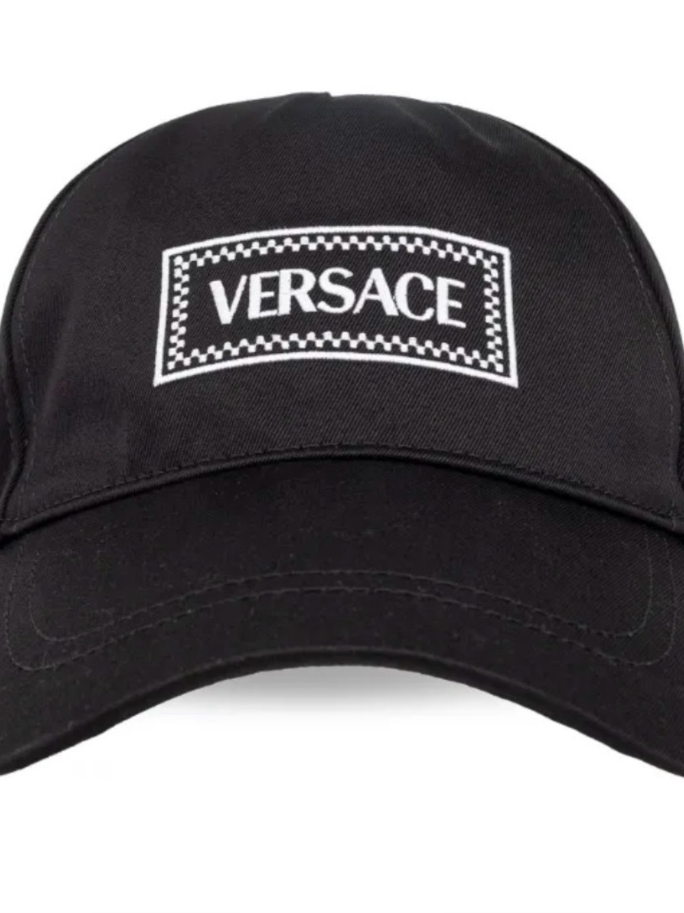 Versace Black Embroidered Logo Baseball Cap Retail $495 - Picture 6 of 6